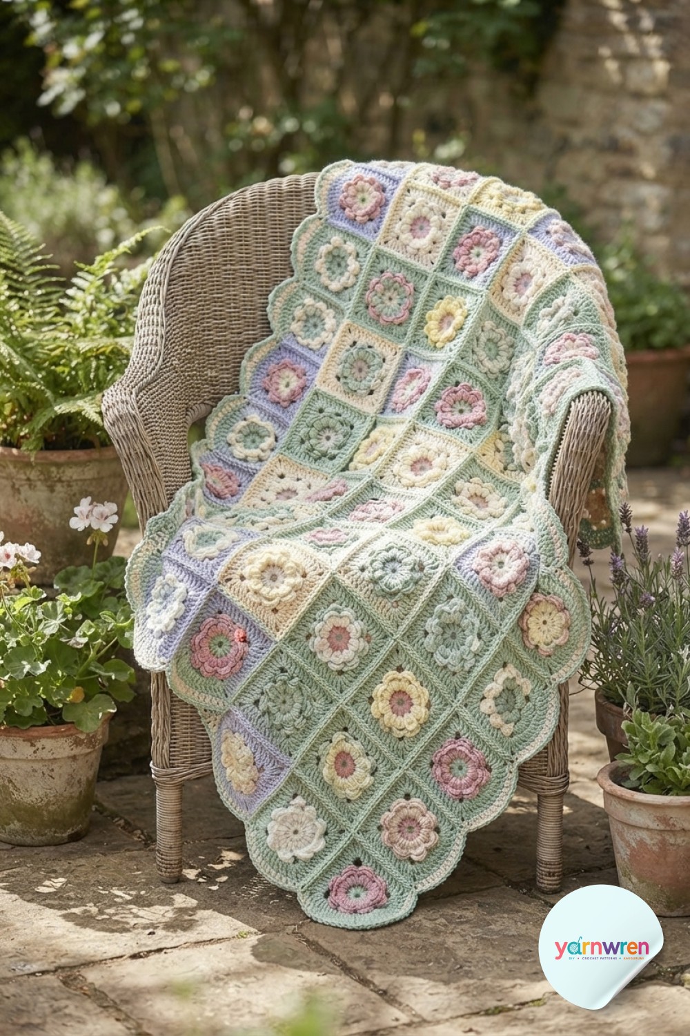The Crochet Flower Blanket Pattern I Built From The Math Up