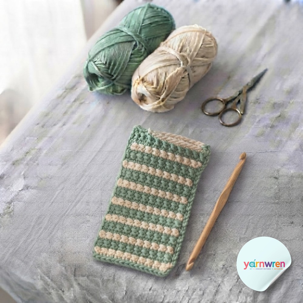 Moss Stitch Crochet Tutorial - Building The Bump, Row By Row