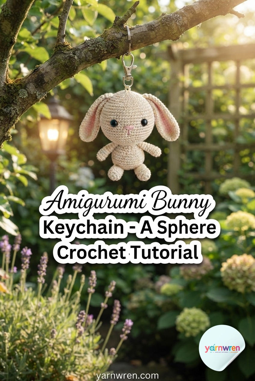 Amigurumi Bunny Keychain - A Sphere - Math Crochet Tutorial