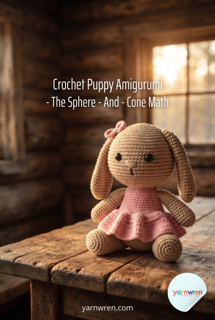 Crochet Puppy Amigurumi - The Sphere - And - Cone Math