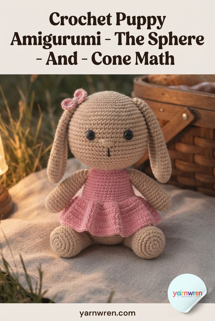 Crochet Puppy Amigurumi - The Sphere - And - Cone Math